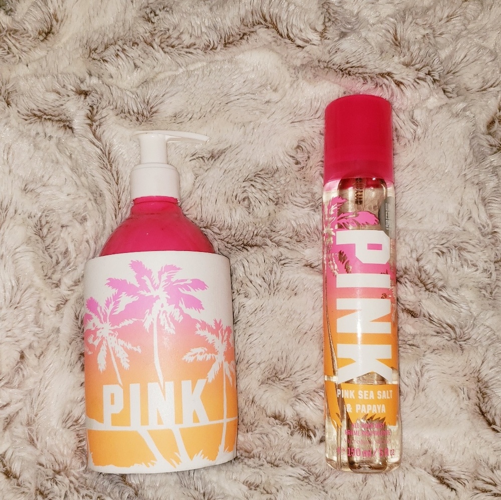 PINK mist and lotion set